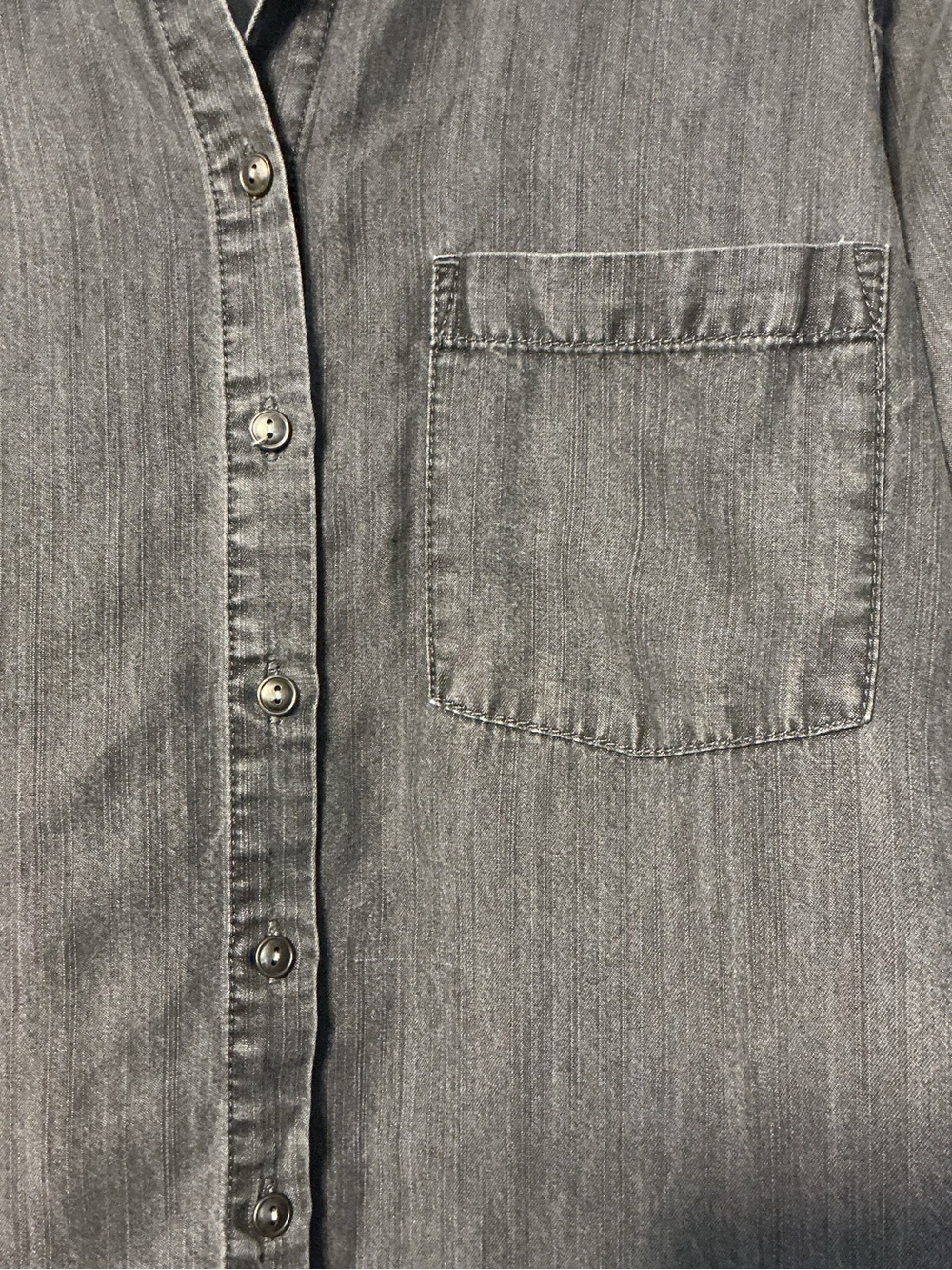 Jane + Delancey Black Denim Button Down - Picture 4 of 11